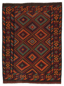  Afghan Vintage Kilim Rug 220X290 Authentic
 Oriental Handwoven Black/Dark Red (Wool, Afghanistan)