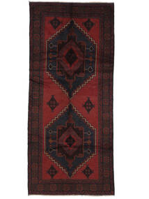 137X300 Baluch Rug Oriental Runner
 Black/Dark Red (Wool, Afghanistan)