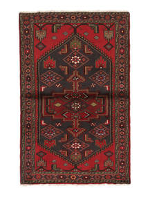 Hamadan Rug Rug 102X160 Black/Dark Red (Wool, Persia/Iran)