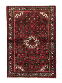  Oriental Hosseinabad Rug 102X147 Black/Dark Red (Wool, Persia/Iran)