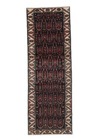  Persian Hamadan Rug Rug 104X305 Runner
 Black/Dark Red (Wool, Persia/Iran)