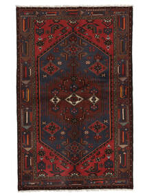  Oriental Hamadan Rug 131X205 Black/Dark Red (Wool, Persia/Iran)