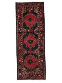 108X289 Hamadan Rug Rug Oriental Runner
 Black/Dark Red (Wool, Persia/Iran)