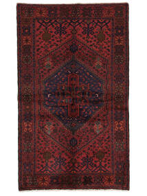  Oriental Hamadan Rug 128X214 Black/Dark Red (Wool, Persia/Iran)