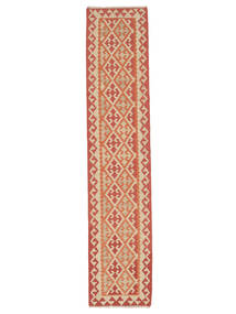  Kilim Fars Rug 82X392 Authentic Oriental Handwoven Runner Red/Orange (Wool, )