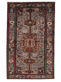  Hamadan Rug 125X200 Authentic Oriental Handknotted Black/Dark Brown (Wool, Persia/Iran)