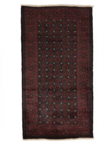  Oriental Baluch Rug 107X193 Black (Wool, Persia/Iran)