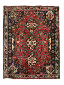  Shiraz Rug 125X164 Authentic Oriental Handknotted Black/Dark Brown (Wool, Persia/Iran)