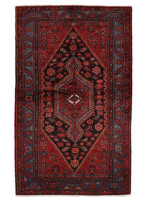  138X230 Hamadan Rug Handknotted Rug Black/Dark Red Persia/Iran 