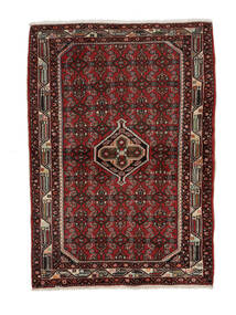  Persian Hamadan Rug 102X145 Black/Dark Red 