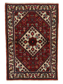 Hamadan Rug Rug 90X130 Black/Dark Red (Wool, Persia/Iran)