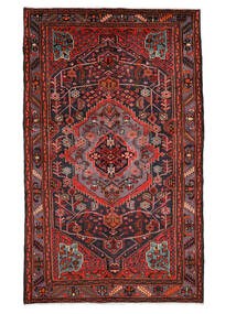  Persian Hamadan Rug Rug 130X220 Black/Dark Red (Wool, Persia/Iran)