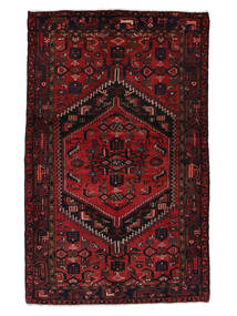 144X232 Hamadan Rug Rug Oriental Black/Dark Red (Wool, Persia/Iran)