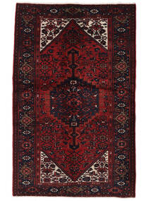  135X212 Hamadan Rug Black/Dark Red Persia/Iran 