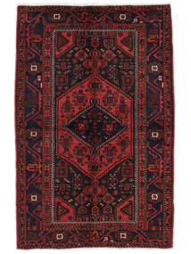  140X215 Hamadan Rug Rug Black/Dark Red Persia/Iran 