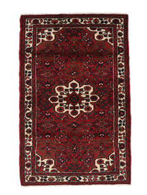 Hamadan Rug 104X163 Black/Dark Red (Wool, Persia/Iran)