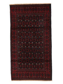  95X175 Baluch Rug Black/Dark Red Persia/Iran 