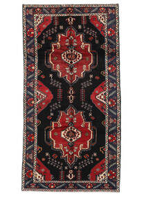  Persian Nahavand Rug 153X295 Black/Dark Red 