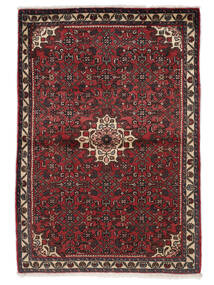  Persian Hosseinabad Rug 110X160 Black/Dark Red 