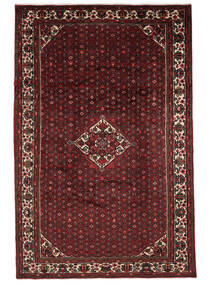  Oriental Hosseinabad Rug Rug 200X314 Black/Dark Red (Wool, Persia/Iran)