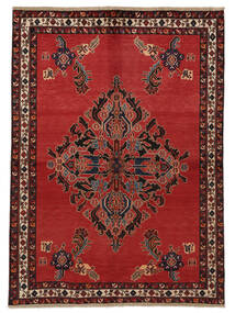 Authentic
 Rug Afshar/Sirjan Rug 163X225 Dark Red/Black (Wool, Persia/Iran)