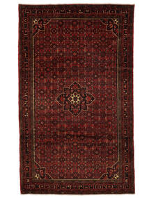  Hamadan Rug 207X340 Persian Wool Rug Black/Dark Red Rug 