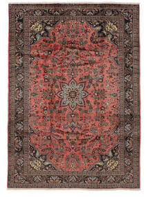 Hamadan Rug Rug 210X290 Black/Dark Red (Wool, Persia/Iran)