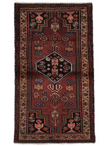 85X150 Hamadan Rug Rug Authentic
 Oriental Handknotted Black/Dark Red (Wool, Persia/Iran)