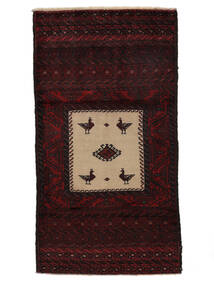  Persian Baluch Rug 95X175 Black/Orange (Wool, Persia/Iran)