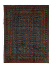  Afghan Rug 201X256 Authentic Oriental Handknotted Black (Wool, Afghanistan)