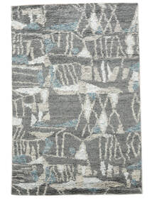  Moroccan Berber - Indo 159X240 Wool Rug Dark Grey/Grey Small 