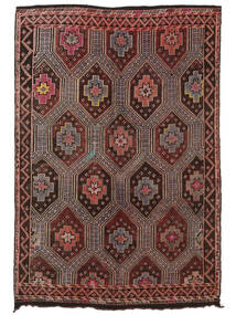  Kilim Vintage Turkish Rug 186X255 Authentic
 Oriental Handwoven Black/Dark Brown (Wool, Turkey)