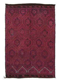  Kilim Vintage Turkish Rug 166X245 Vintage Wool Rug Dark Red/Black Rug 