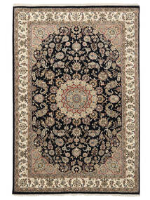  Nain Indo Rug 198X292 Authentic
 Oriental Handknotted Dark Brown/Black ( India)