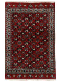  160X236 Turkaman Rug Rug Black/Dark Red Persia/Iran 