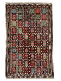  Persian Turkaman Rug 152X239 Black/Dark Red (Wool, Persia/Iran)