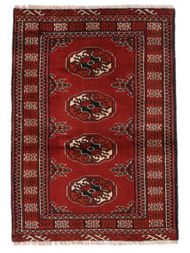  Turkaman Rug 80X110 Persian Wool Dark Red/Black Small 