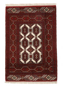  Turkaman Rug 88X126 Authentic
 Oriental Handknotted Black/Dark Red (Wool, )
