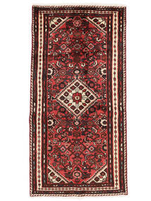 73X142 Asadabad Rug Oriental Black/Dark Red (Wool, Persia/Iran)