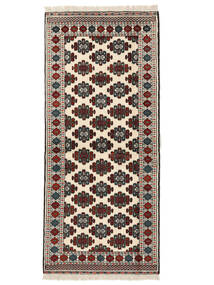  Turkaman Rug 85X192 Persian Wool Rug Black/Beige Small Rug 