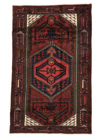  Hamadan Rug 119X188 Persian Wool Rug Black/Dark Red Small Rug 