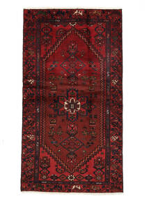  Oriental Hamadan Rug Rug 110X198 Black/Dark Red (Wool, Persia/Iran)