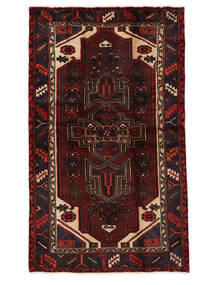  Hamadan Rug 114X192 Persian Wool Rug Black/Dark Red Small Rug 