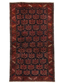 112X196 Hamadan Rug Rug Oriental Black/Dark Red (Wool, Persia/Iran)