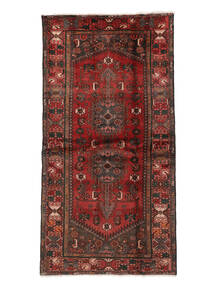 107X212 Hamadan Rug Rug Oriental Dark Red/Black (Wool, Persia/Iran)