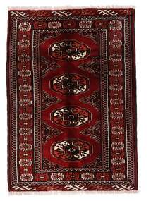  84X118 Turkaman Rug Rug Black/Dark Red Persia/Iran 