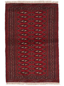  Turkaman Rug 83X121 Persian Wool Rug Black/Dark Red Small Rug 