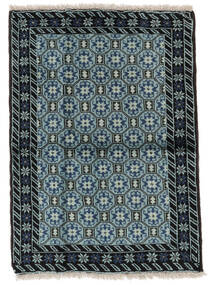 Baluch Rug Rug 82X113 Black/Dark Teal (Wool, Persia/Iran)