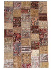Patchwork - Persien/Iran Rug 203X310 Brown/Dark Red (Wool, Persia/Iran)