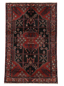  Hamadan Rug 151X230 Persian Wool Black/Dark Red Small 